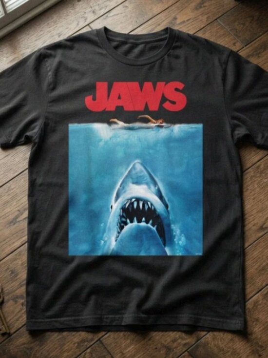 Gildan Other - Jaws Movie Poster Graphic Black T-Shirt